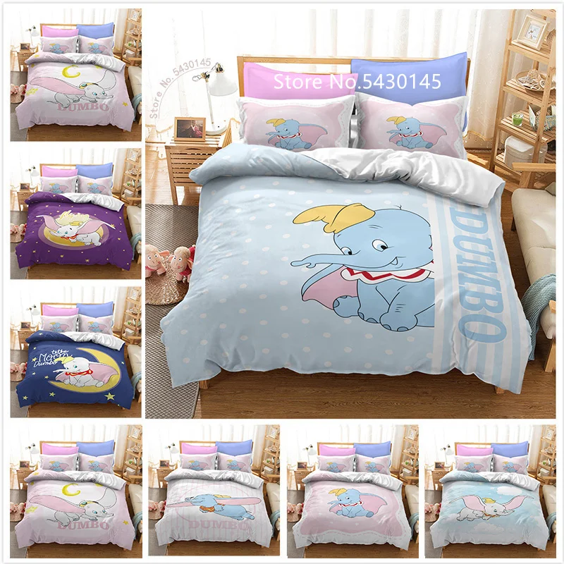 Новинка Комплект постельного белья с рисунком из мультфильма Dumbo для мальчиков и