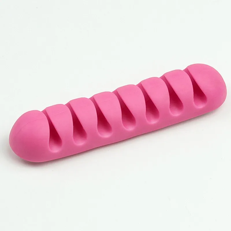 

Silicone USB Cable Winder Desktop Cable Tidy Management Multipurpose Clips Cables Holder for Mouse Headphone Wire