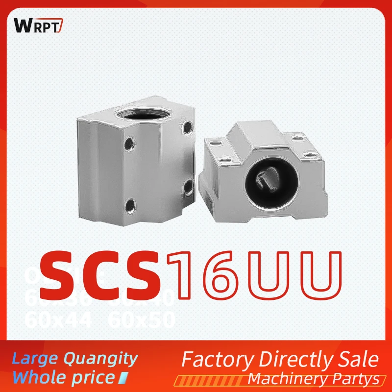 

Slider linear bearing optical axis box type slider bearing SCS16UUwith copper sleeve, steel protection, linear circle