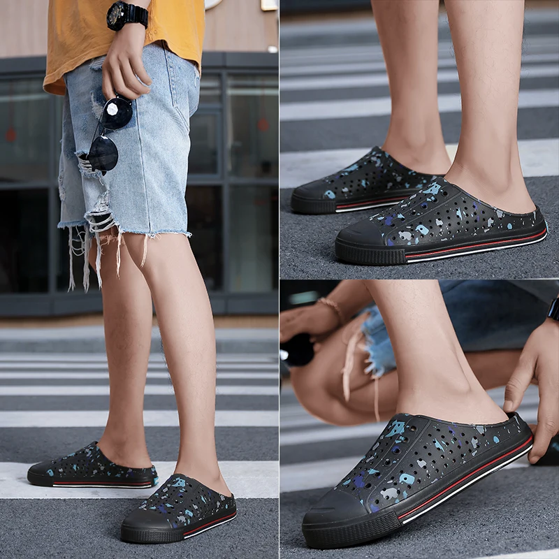 

Men Casual Shoes Summer Sandals Light Breathable Beach Shoes Native Shoes Women Water Shoes Hollow Chaussure Homme Slipper