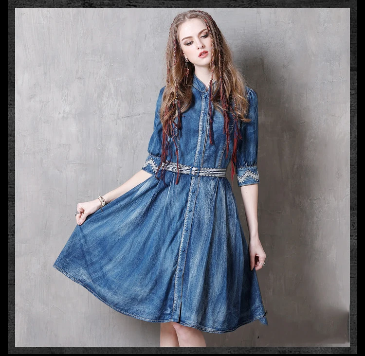 Винтажное женское джинсовое платье весна 2020 сексуальные длинные платья с