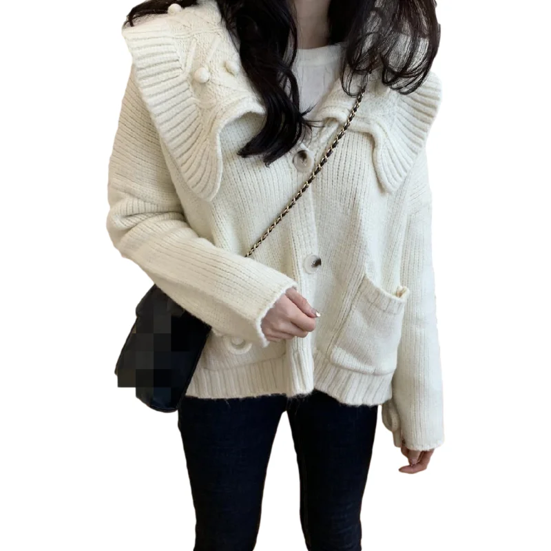 

New Oversize Womens Sweaters Autumn Vintage Cardigans Loose Winter Sweater Knitted Plus Size Women Cardigan Knit Button Loose