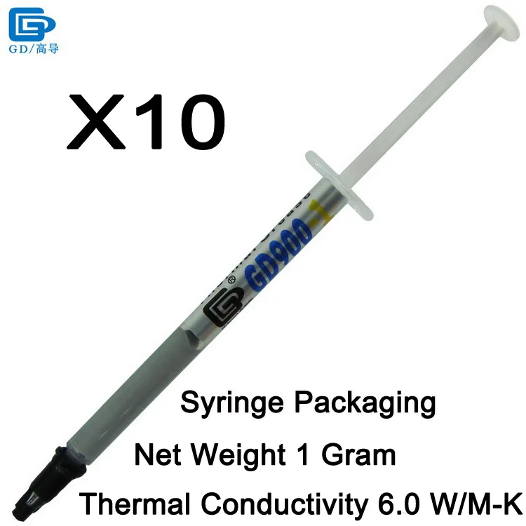 GD900-1-SY1 10Pieces GD900-1 Термальность смазочная паста пластырь теплоотвода, содержащий серебристо-CN30 CN150 SSY1 SY1 SY3 SY7 SY15 SY30 BX3 ST30 - Цвет лезвия: GD900-1-SY1 10Pieces