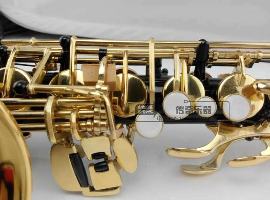 Черный альт саксофон Модель Alto Saxophoner SAS R54 полностью укомплектован аксессуарами