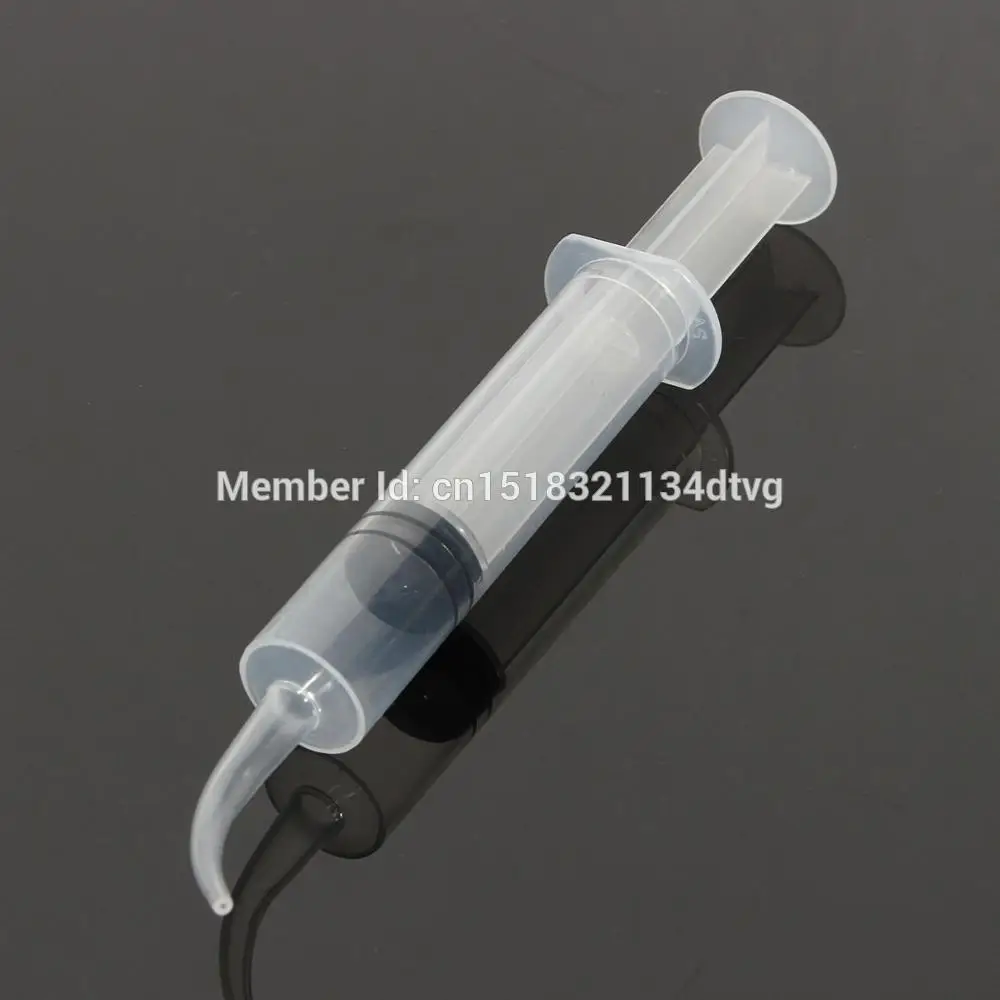 Одноразовый стоматологический ирригационный шприц с изогнутым наконечником 12