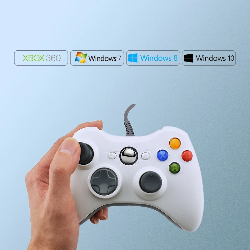 Геймпад GTIPPOR Проводной USB для Xbox 360 джойстик официальных компьютеров Microsoft