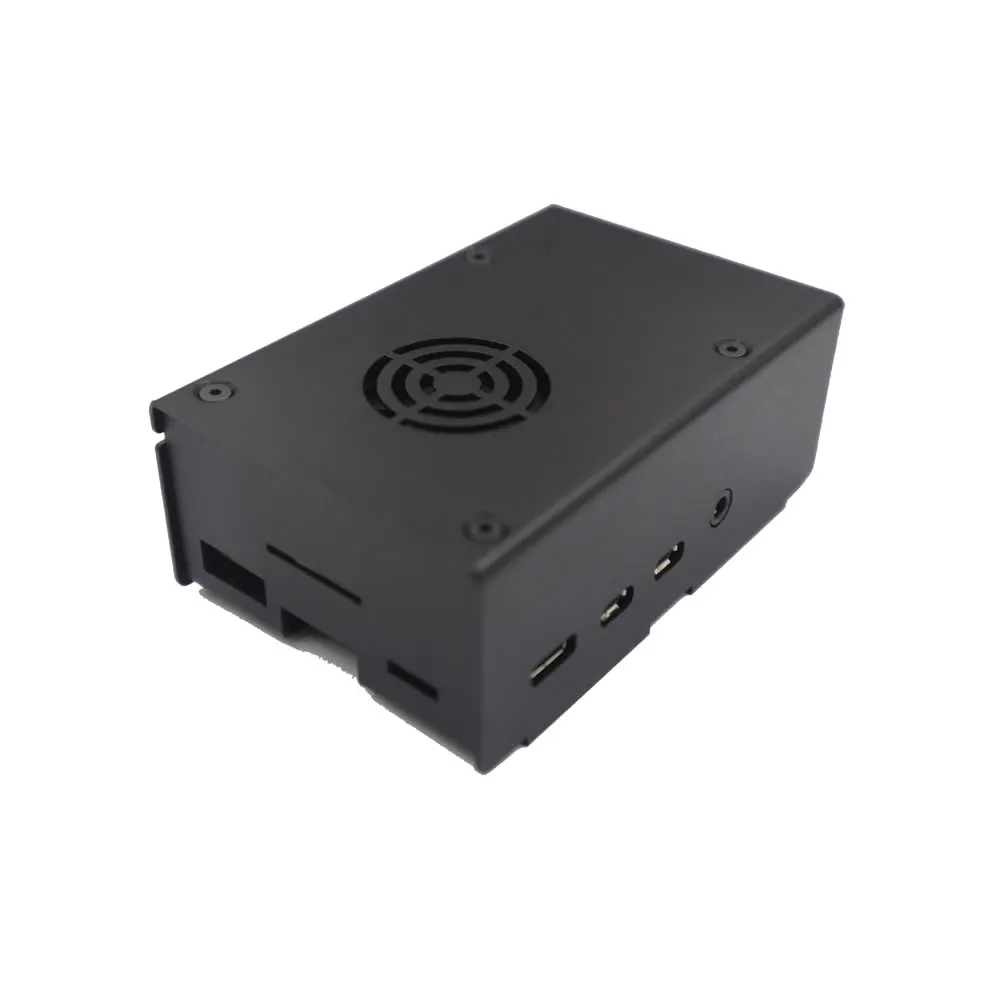 Raspberry Pi 4 Модель B Черный Металлический Стальной чехол с охлаждающим
