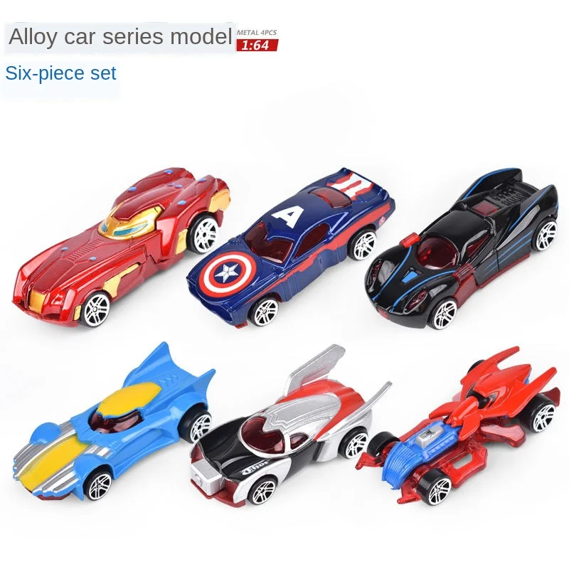 

Детский спортивный автомобиль из сплава, 6 шт./компл., 1:64, мини-гоночные модели, игрушки для мальчиков, подарок на день рождения, рождественск...