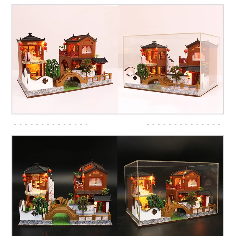 

Miniature Building DIY Puppet House Wooden Mini Furniture Set Accessories For Adults And Children's Birthday Toys