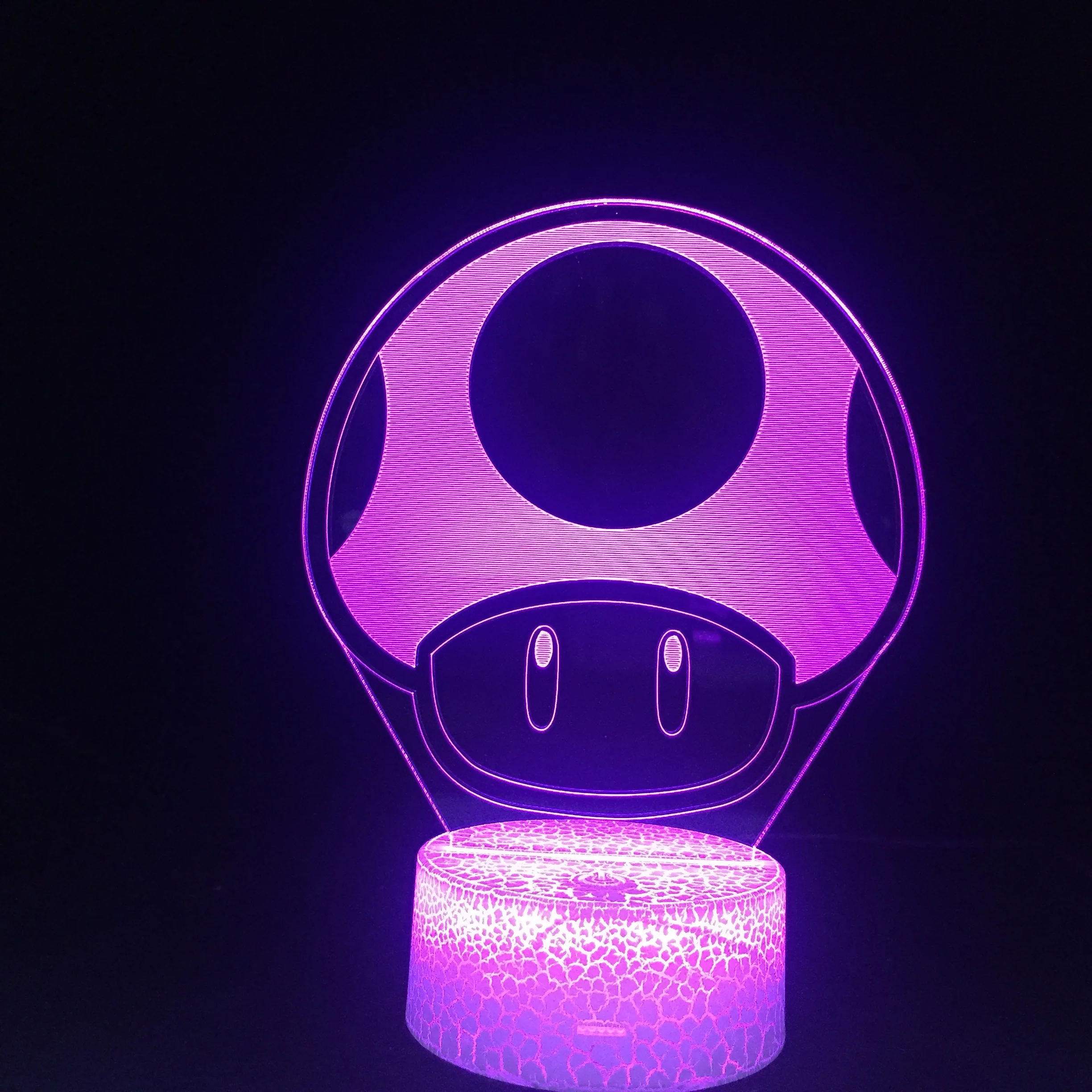 

Game Super Mario 1 Up Mushroom Kids Led Nightlight for Child Bedroom Decorative 3d Lamp Battery Powered Cool Baby Night light