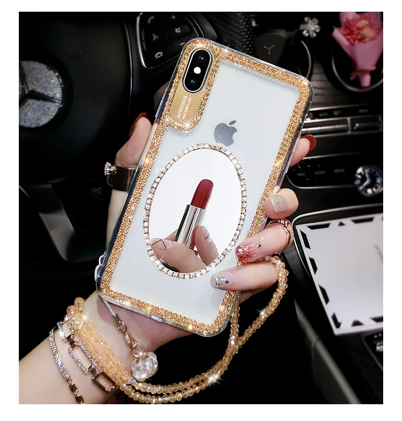 New Style Роскошный блестящий чехол с кольцом для пальца для iPhone X, 8, 7, 6, 6S Plus, XR, XS, 11 Pro Max, модный Мягкий ТПУ чехол для телефона - Цвет: New Style