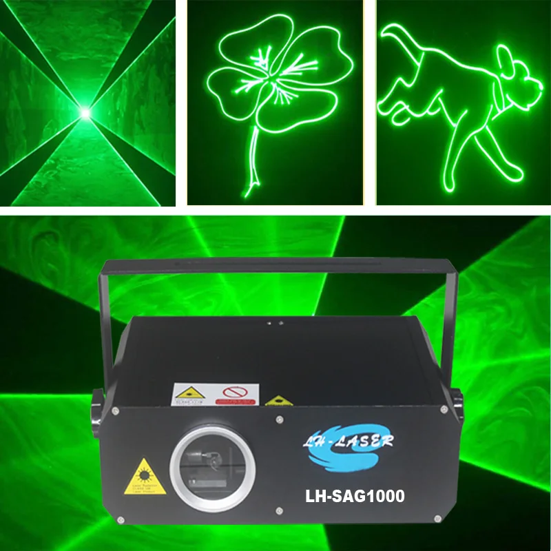 Бесплатная доставка 1 Вт DMX512 зеленый илда для вечеринки бара клуба дискотеки