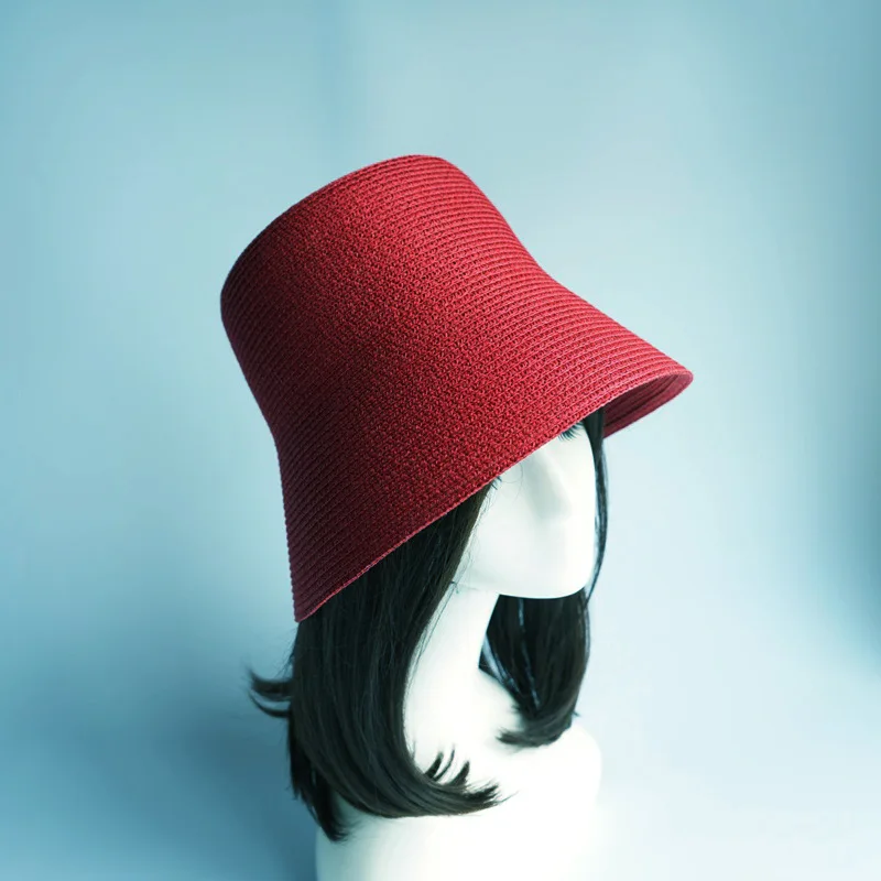 

202203-panshi-suiton new summer take photo model paper leisure lady sun cap women leisure hat