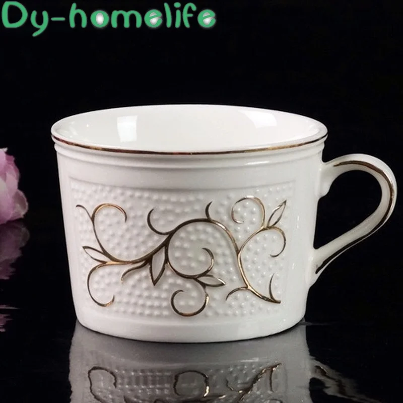 15 шт. европейский стиль тисненый ручная роспись золотая линия керамический