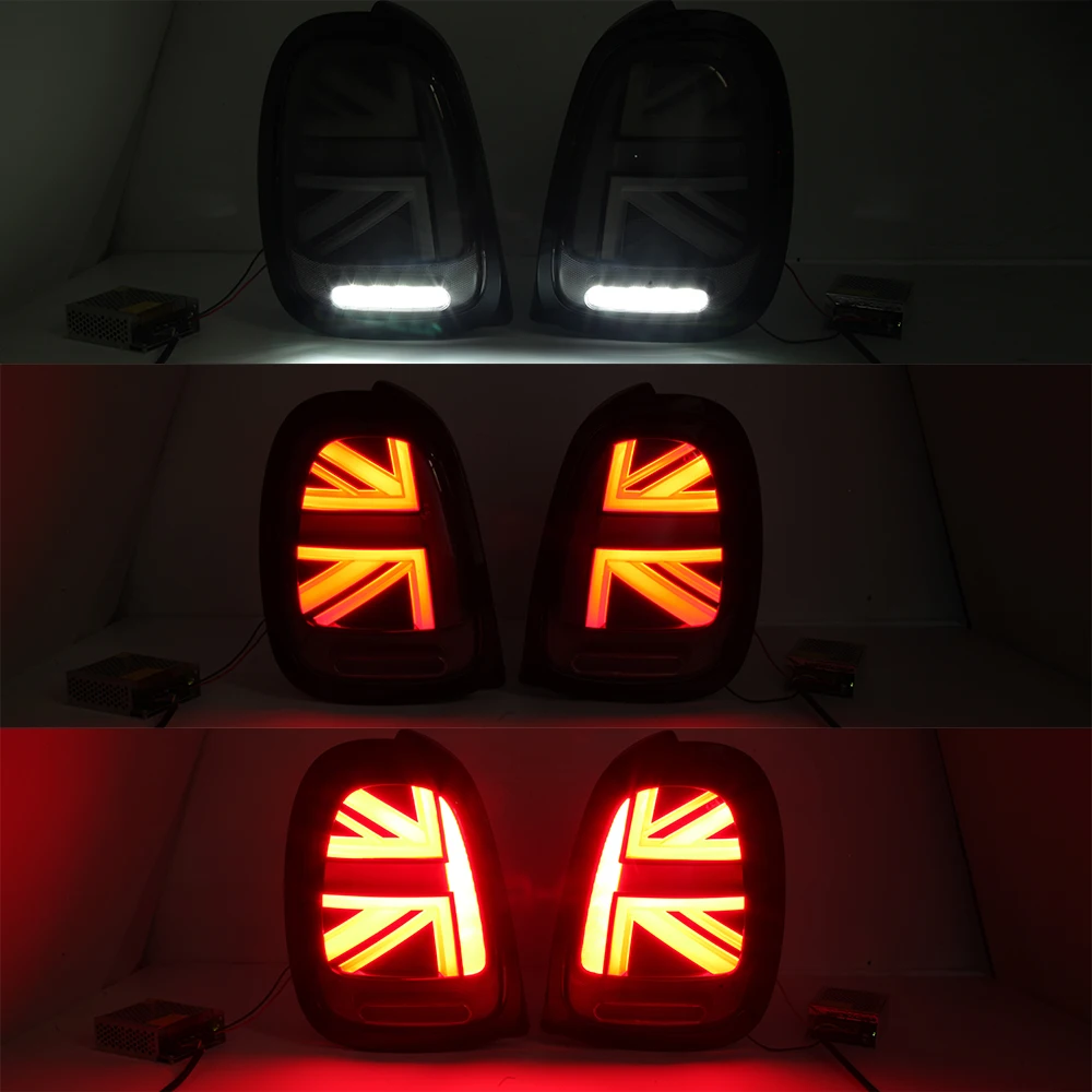 Задние фары крышка аксессуары для BMW MINI F55 F56 F57 2013-Now черный задний стоп-сигнал