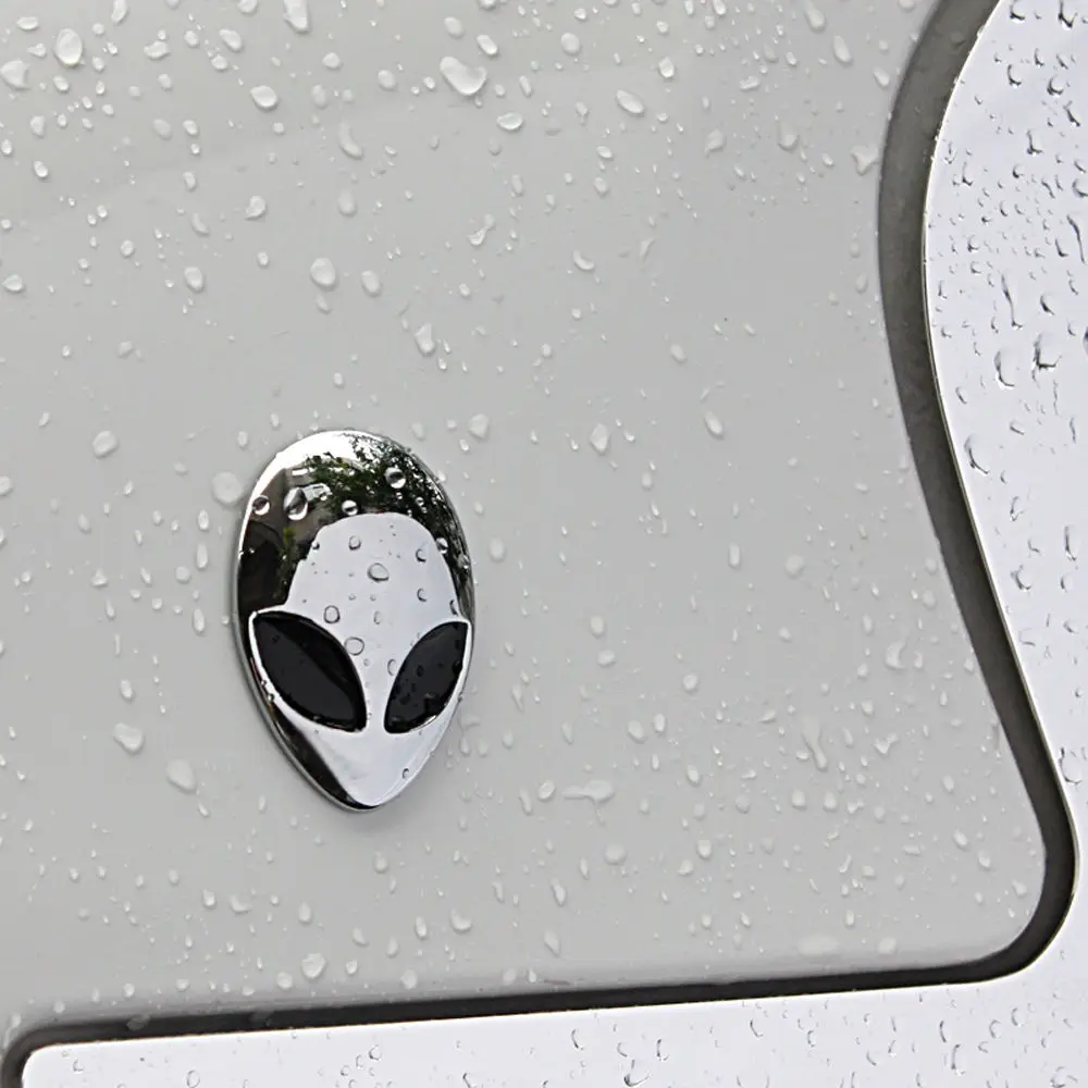 

Mini Cute Cartoon 3D Alien Head Shape Auto Sticker Badge Car Decoration