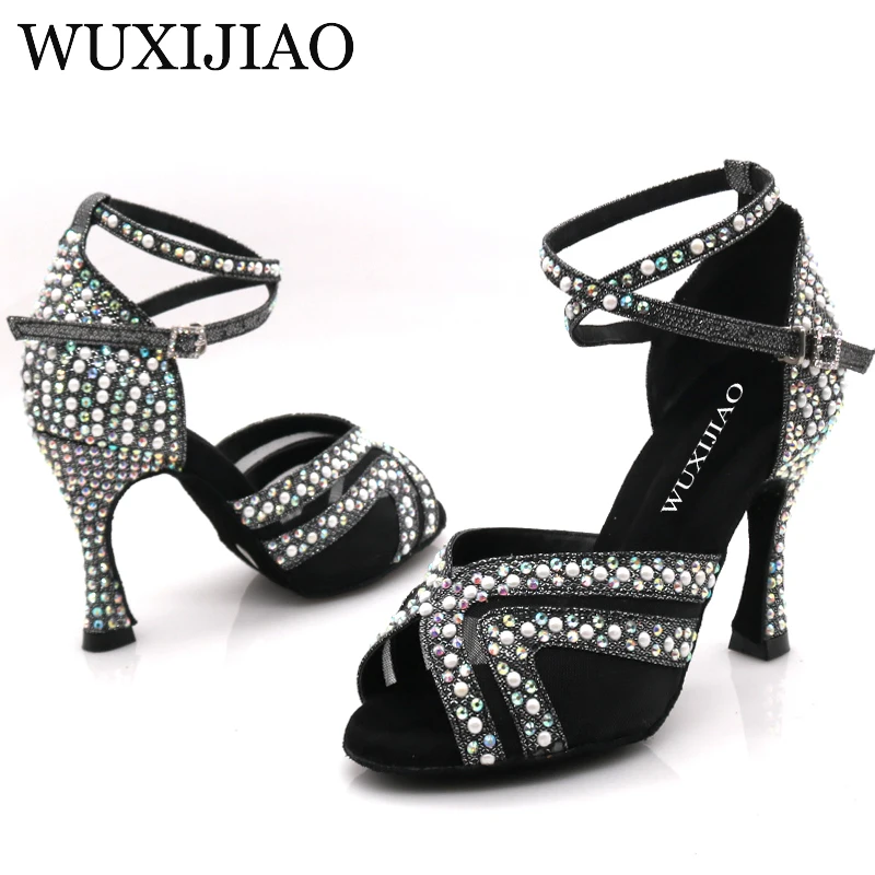 Женские туфли для латиноамериканских танцев WUXIJIAO бальные на мягкой подошве с