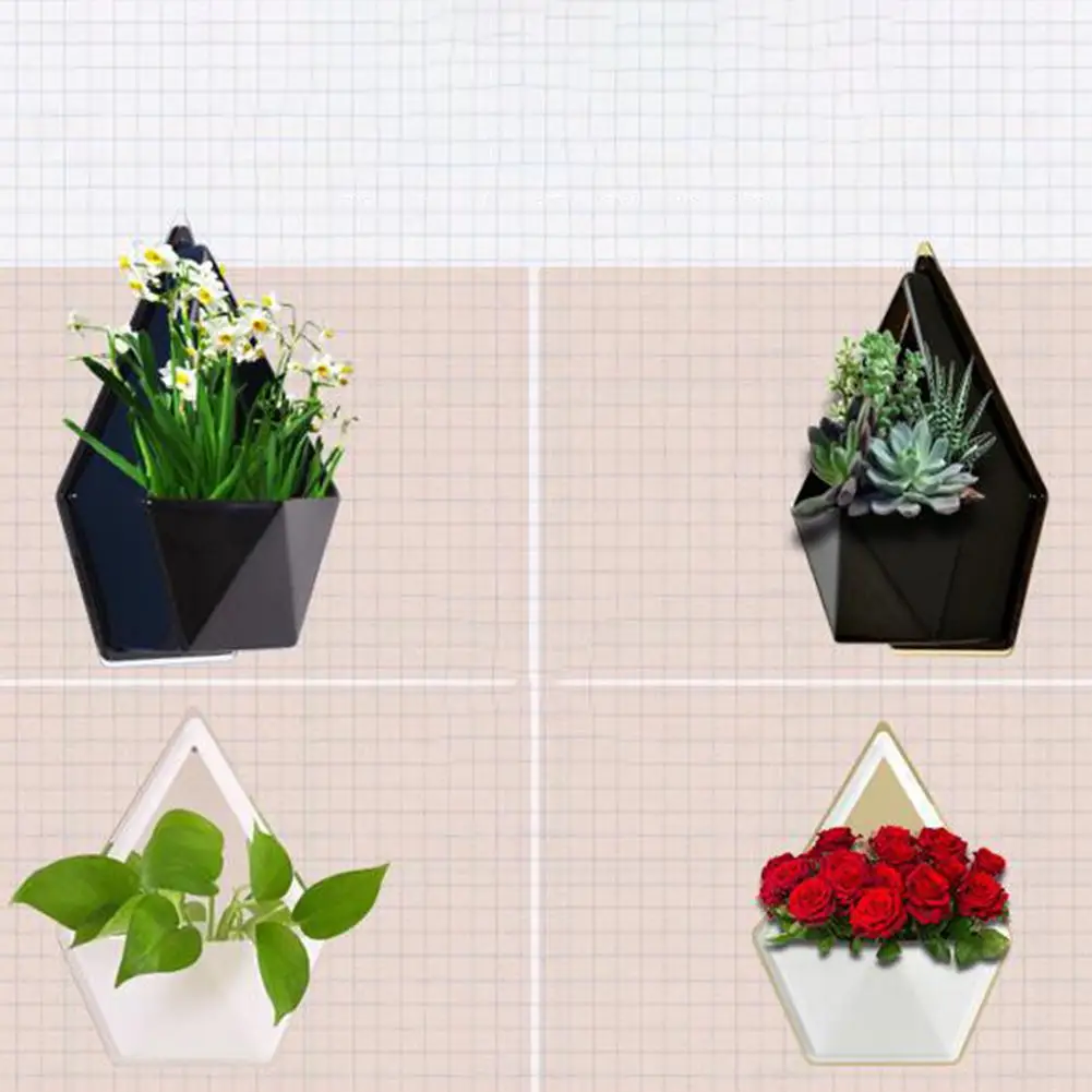 Горячий домашний геометрический цветочный горшок и Железный держатель набор