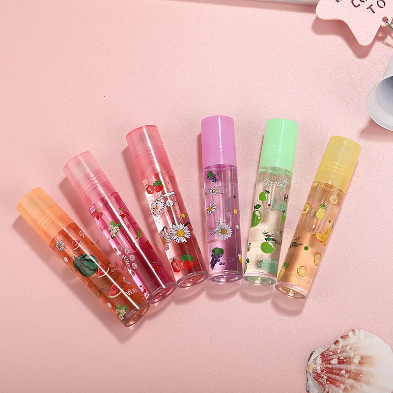 

6 Colors Mirror Water Lip Gloss Lip Glaze Transparent Glass Lip Oil Waterproof Liquid Lipstick Lipgloss Lips Cosmetics SER88