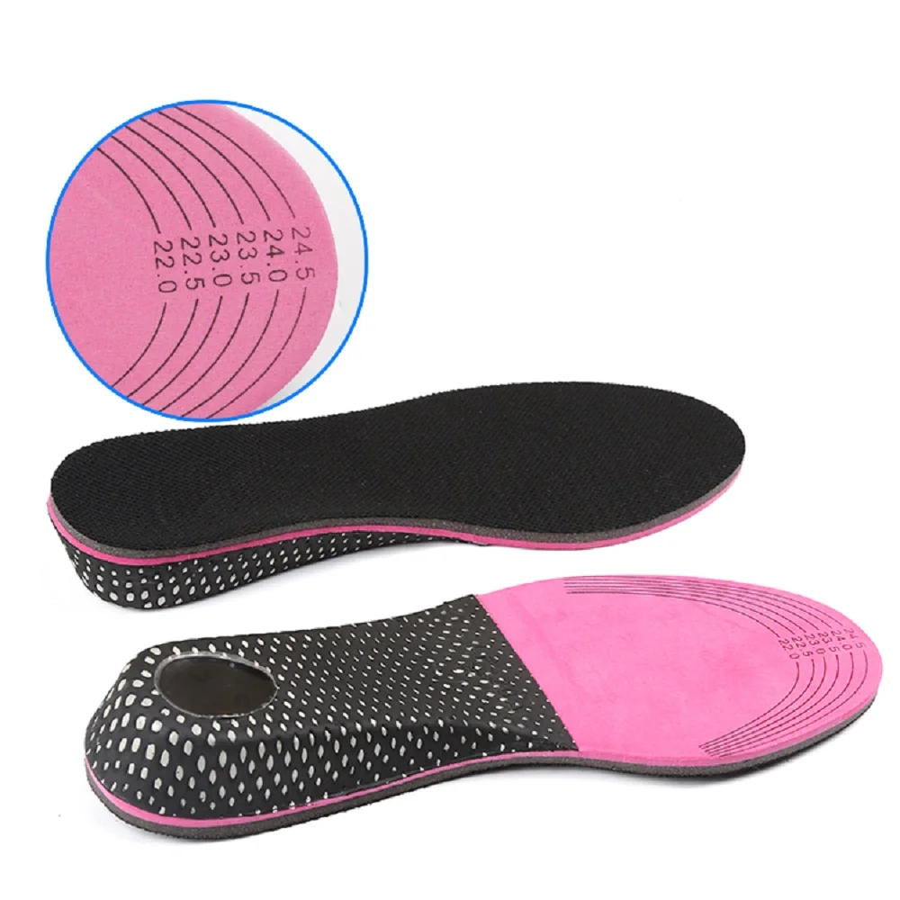 Увеличивающие рост стельки для женщин полной длины подъема пятки увеличивают