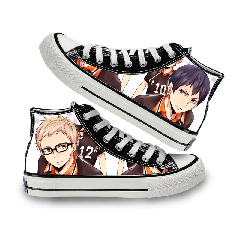 

Unisex Anime Cos Haikyuu!! Tobio Kageyama Casual Canvas Shoes Plimsolls Shoyo Hinata Flats shoes Duck Shoes Sneakers