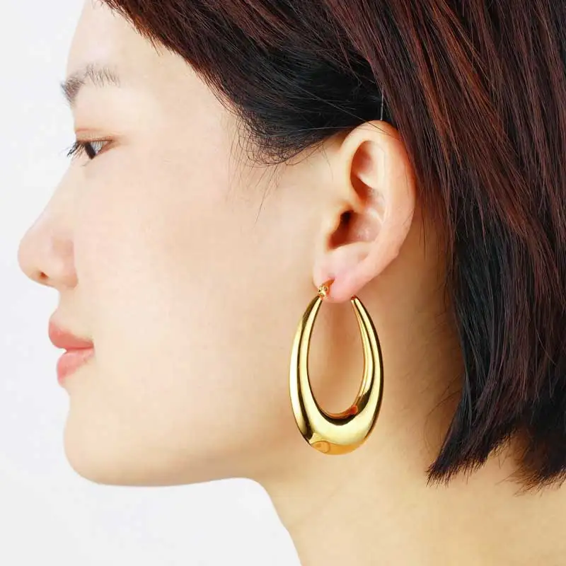 Ювелирные изделия OUFEI из нержавеющей стали женские корейские серьги модные