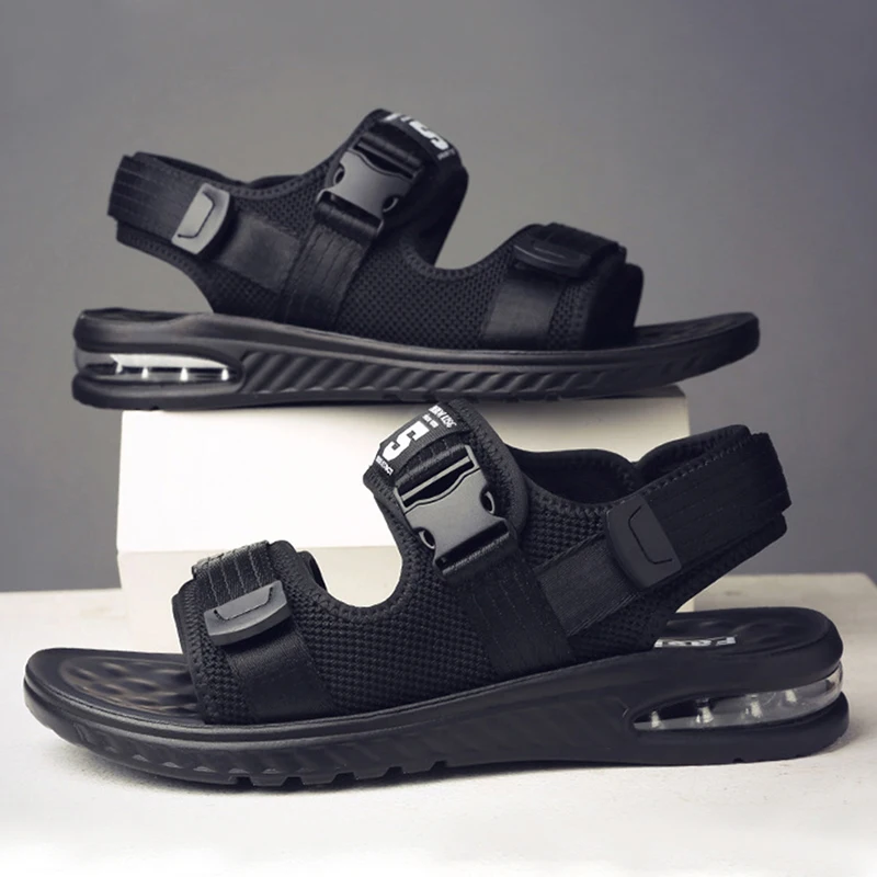 Сандалии мужские для пляжа Уличная обувь Повседневные Дышащие шлепанцы римские