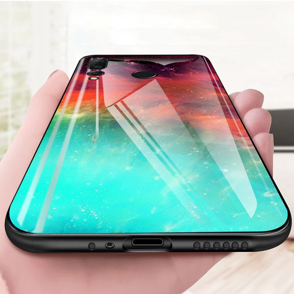 Светлый красочный стеклянный чехол для huawei honor 10 lite 9 телефона 10i 20 Pro 20i honer 20Pro view