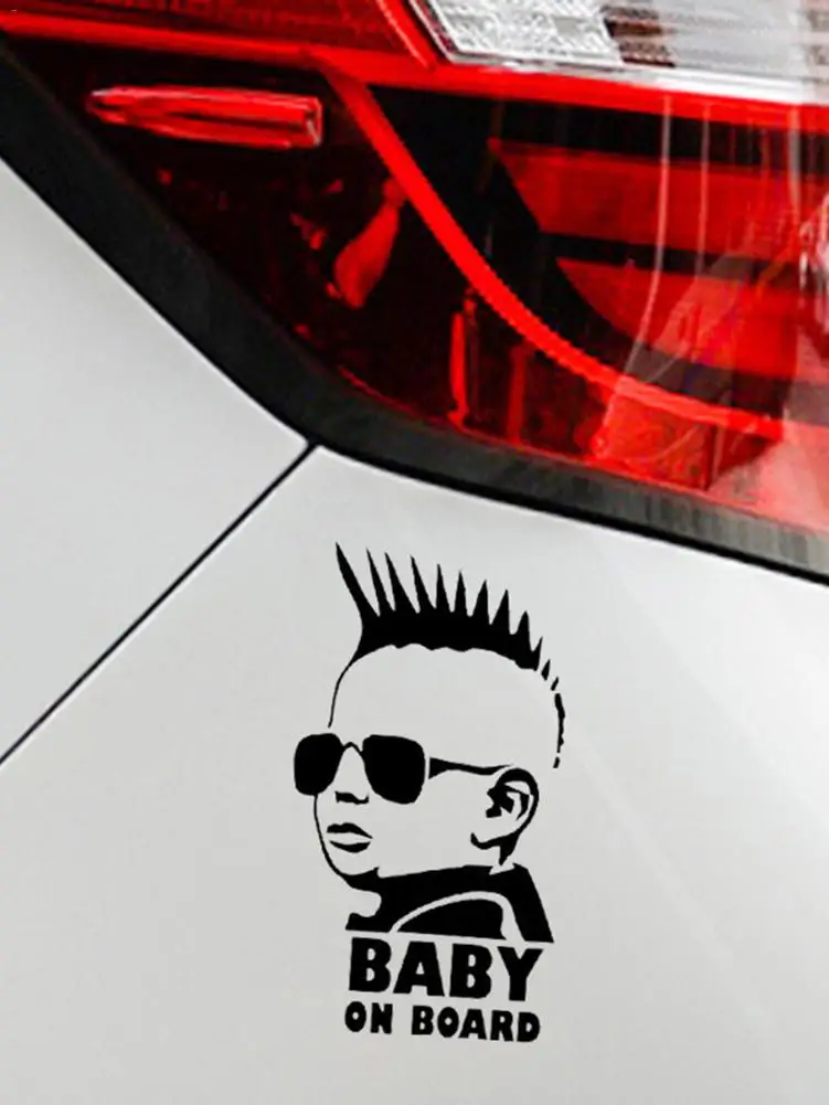 Автомобильная наклейка для детей на борту мальчиков креативная модная с