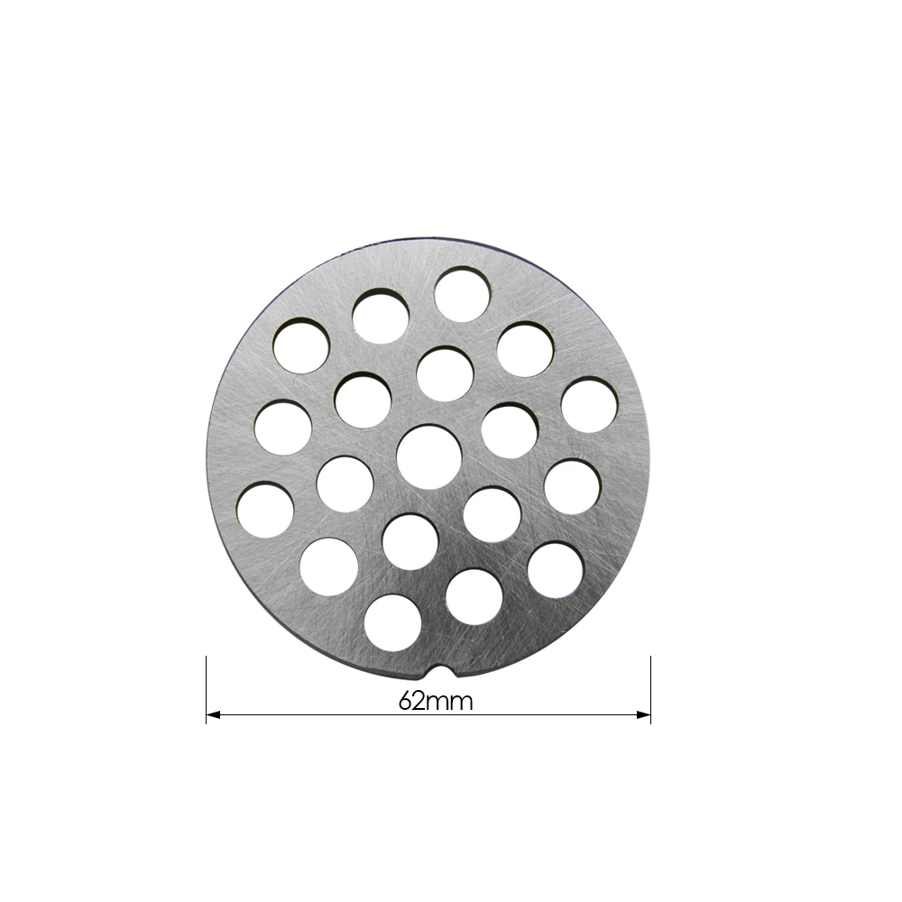 #8 D = 62 мм Мясорубка решетчатый диск Нержавеющая решетка пластина детали для Moulinex