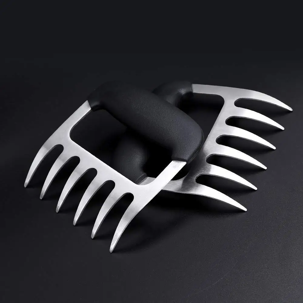 Мясные когти из нержавеющей стали тянул свинины мясо измельчитель барбекю Гриль