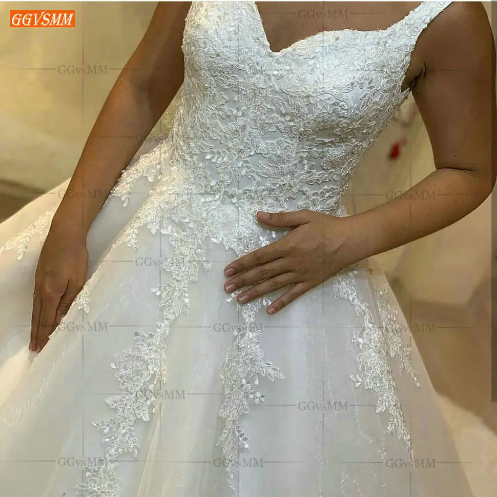 Высококачественное белое свадебное платье кружевное бальное из тюля с