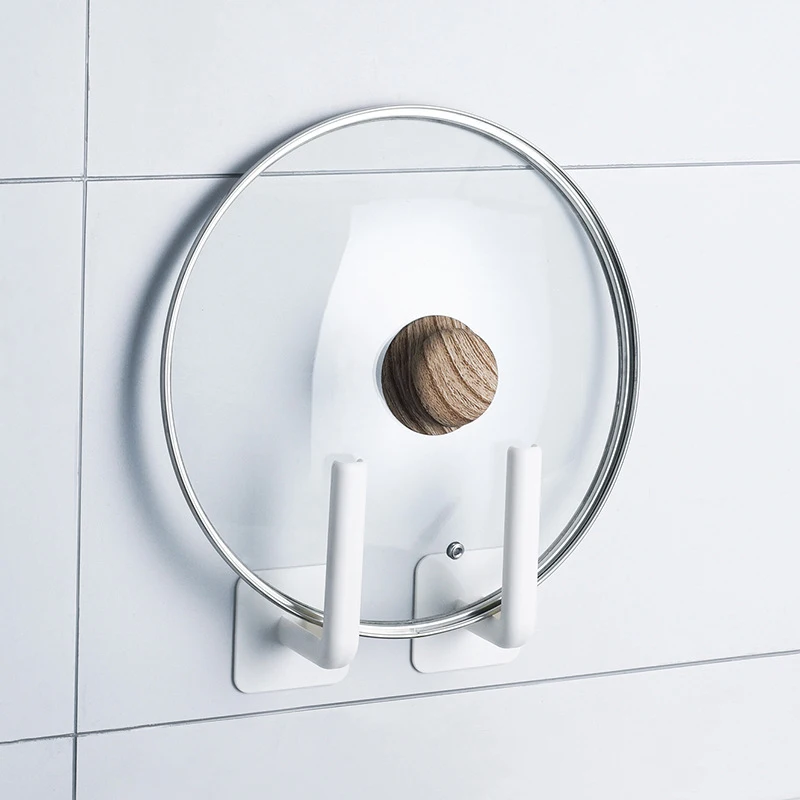 

Simplicity Seamless Stickers Punch-free Modern Sticky Hook Multifunctional Wall-mounted Storage Rack 2 Pcs/set Kitchen Bathroom