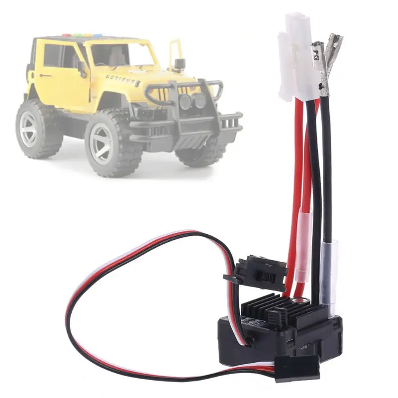 

2021 New 1060 Brushed ESC 60A 2-3S LiPo Waterproof Electric Speed Controller for RC 1/10th Cars Buggies Rock Crawlers