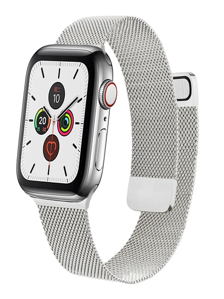 

Strap for Apple Watch Band 38mm 40mm 42mm 44mm Metal Magnetic Loop Correa Accessories Bracelet Series 6 5 4 3 2 1 Se Iwatch Band