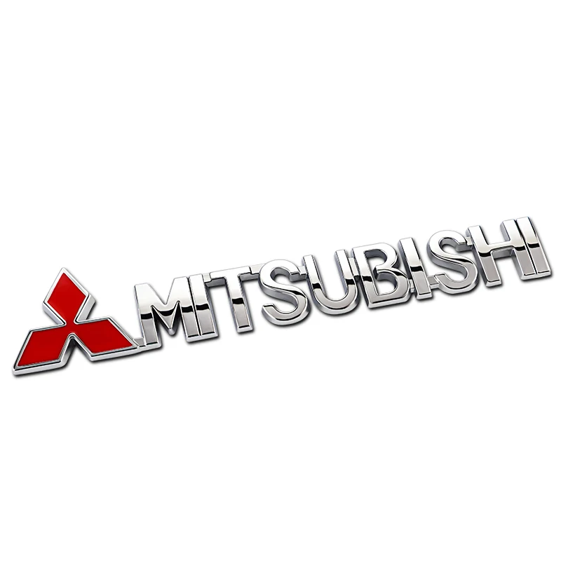 1 шт. хромированная 3d эмблема для заднего багажника Mitsubishi Pajero Outlander Jinxuan ASX Lancer ex