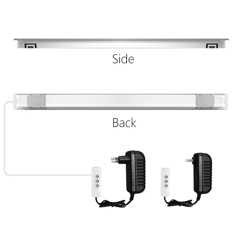 

LED Under Cabinet Kitchen Light Hand Sweep Switch Sensor Lamp Closet Wardrobe High Brightness Night Lights Customizable Length