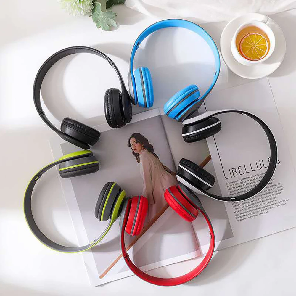 Wireless Headphones Bluetooth 5.0 Foldable Headset Music Stereo Headphone Support TF Card FM Radio for Phone PC Tablet Gift | Электроника