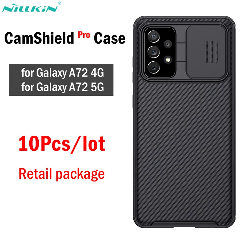 

10Pcs/lot Wholesales Nillkin CamShield Pro Case for Samsung Galaxy A72 5G 4G Case Cover Slide Camera Lens Protection Case