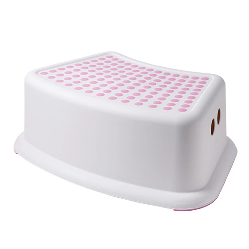 Red 2Pcs Bench Plastic Stool Bathroom Feeding Hand Washing Bath Stepping Piano Pad Footstool Short Baby Non-Slip Children Small Plat - Цвет: Red