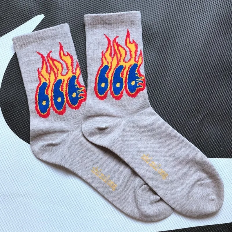 Хлопковые дышащие мужские и женские носки для скейтбординга с эффектом