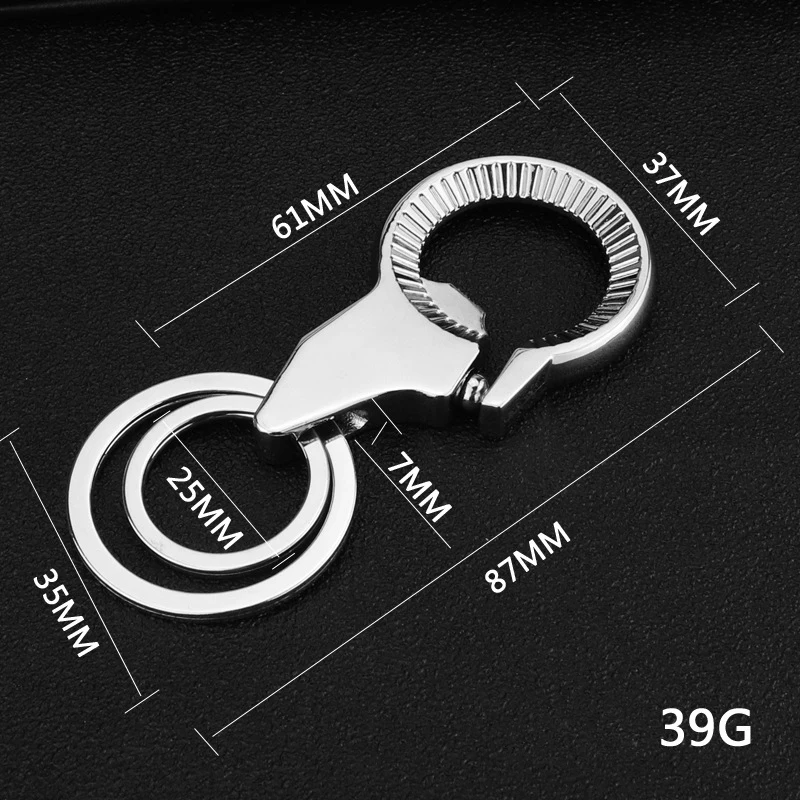 

Anti-lost Car Keychain Holder Full Metal Wallet EDC Keys Storage DIY Portable Compact Key Holder Belt Hanging Keychain