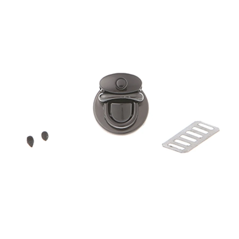 

Metal Round Shape Clasp Turn Lock Twist Lock for DIY Handbag Bag Purse Hardware L4ME