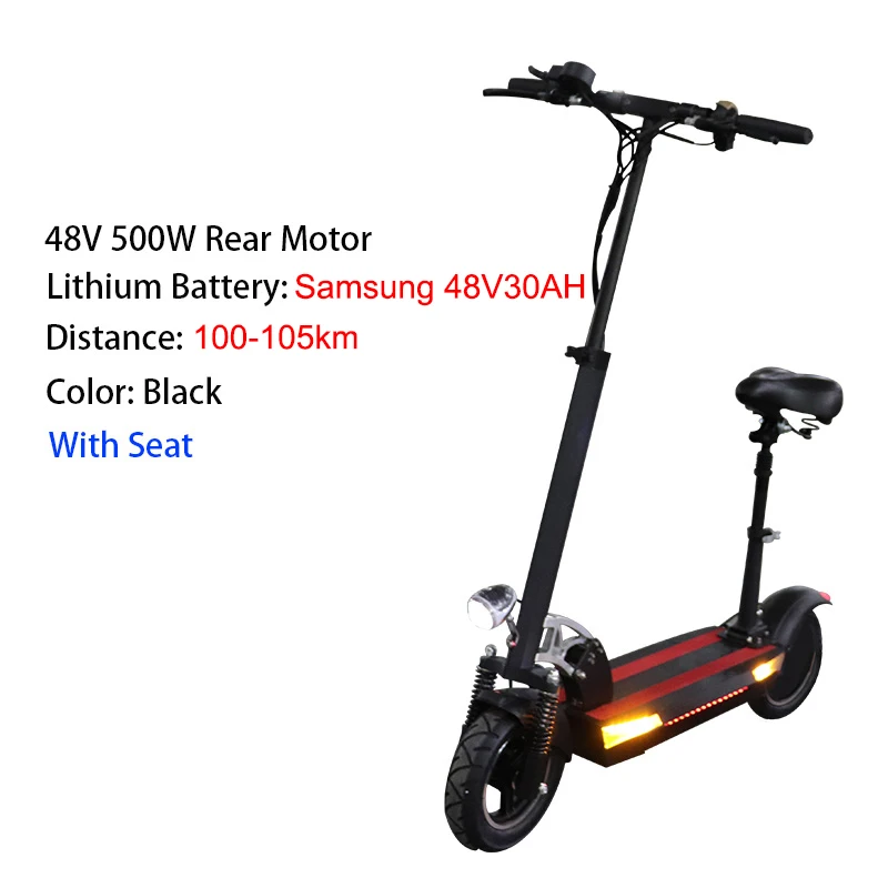 B1 500W SAM48V30AH 48V500W электрический скутер 10 дюймов моторное колесо 26AH литиевая батарея взрослый самокат без налога складной patinete electrico adulto - Цвет: B1 500W SAM48V30AH