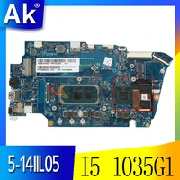 mainboard for lenovo ideapad 5 14iil05 laptop motherboard la j551p motherboard with cpu i5 1035g1 ram 16g 100 test