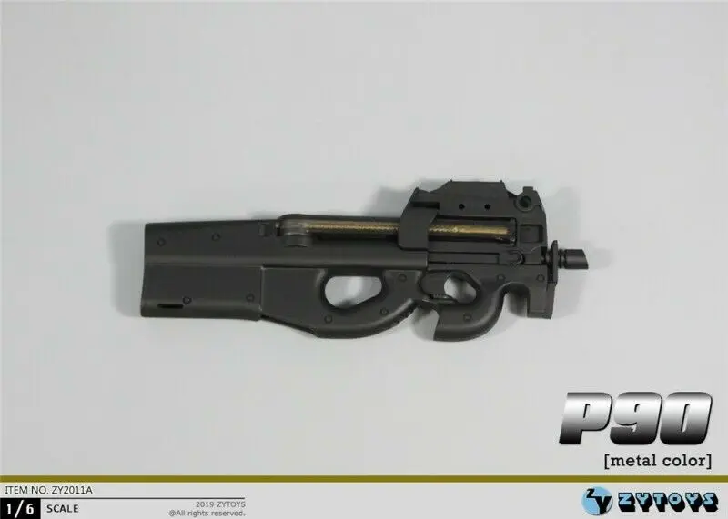 ZY2011A 1/6 весы рисунок сцены аксессуары на высоком каблуке 11 см, p90 оружие Модель металлический Цвет модель для детей возрастом от 12 дюймов фигурку