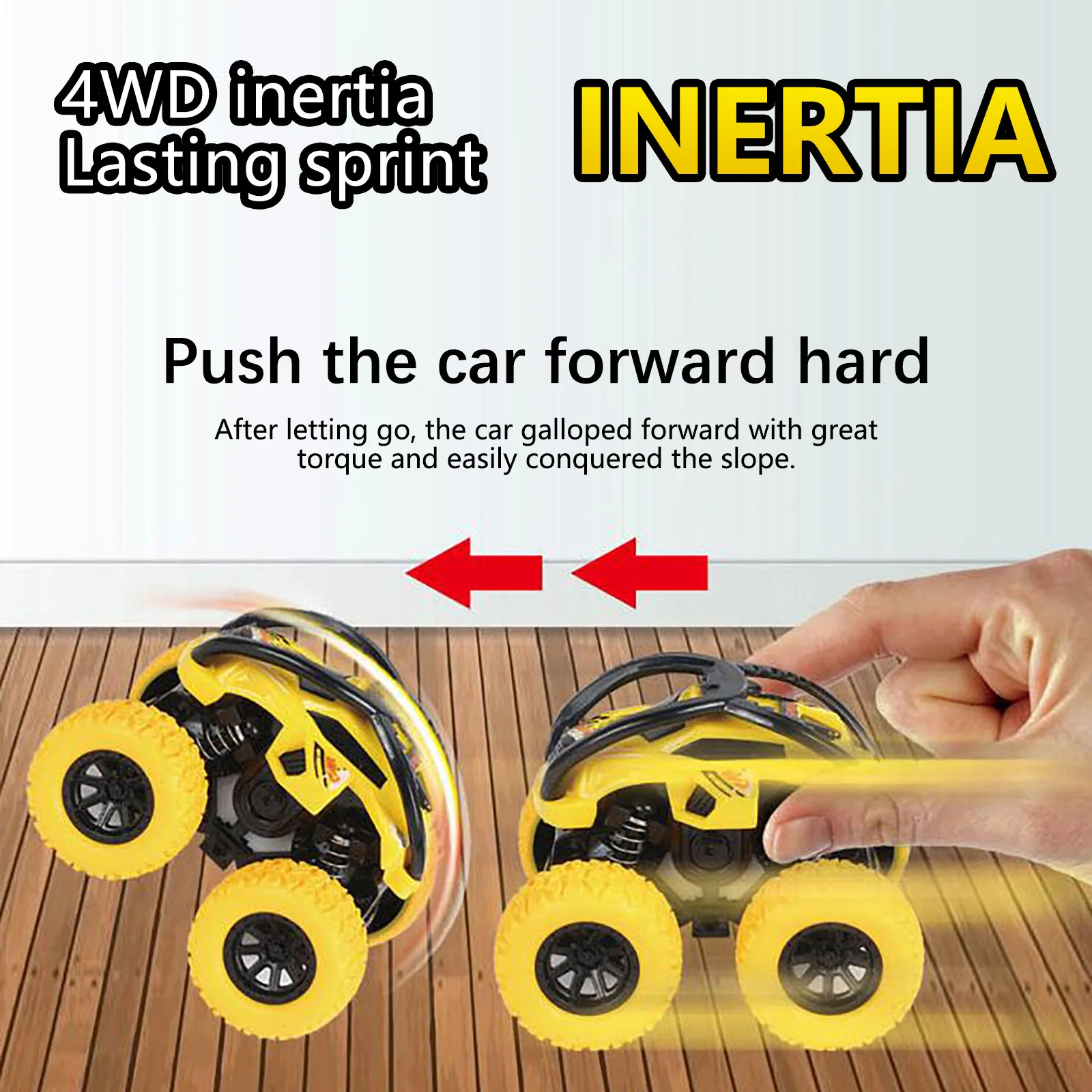 Внедорожник динамический трюковый автомобиль четырехколесный привод детские