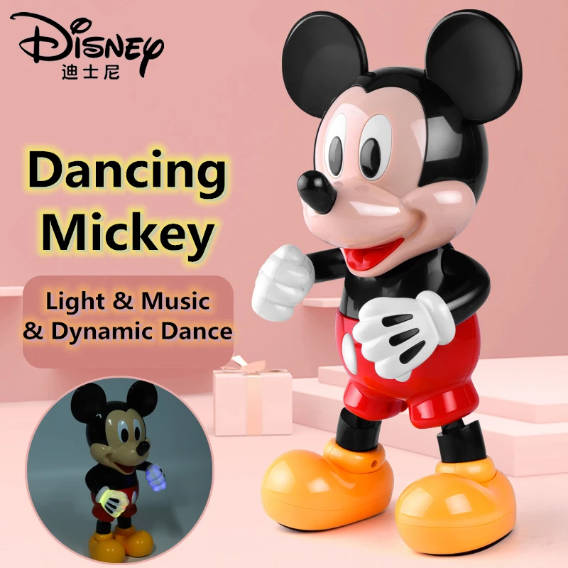 Disney Электронный Прогулки Танцы робот игрушка Микки Мышь ослепительно музыка