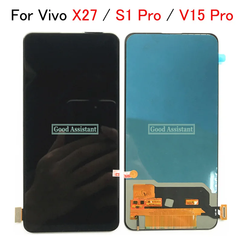 ЖК дисплей 6 39 дюйма TFT для Vivo X27 / V15 Pro S1 V1838T V1838A сенсорная панель дигитайзер в