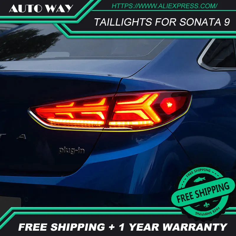 Автомобильный стильный задний светильник для hyundai Sonata, задний светильник s, светодиодный задний светильник Sonata, задний багажник, крышка лампы drl+ сигнал+ тормоз+ реверс